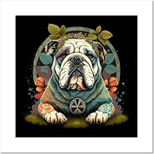 Hippie Bulldog Posters and Art